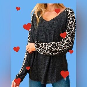 Deep V-Neck Sweater, NWT, S,M